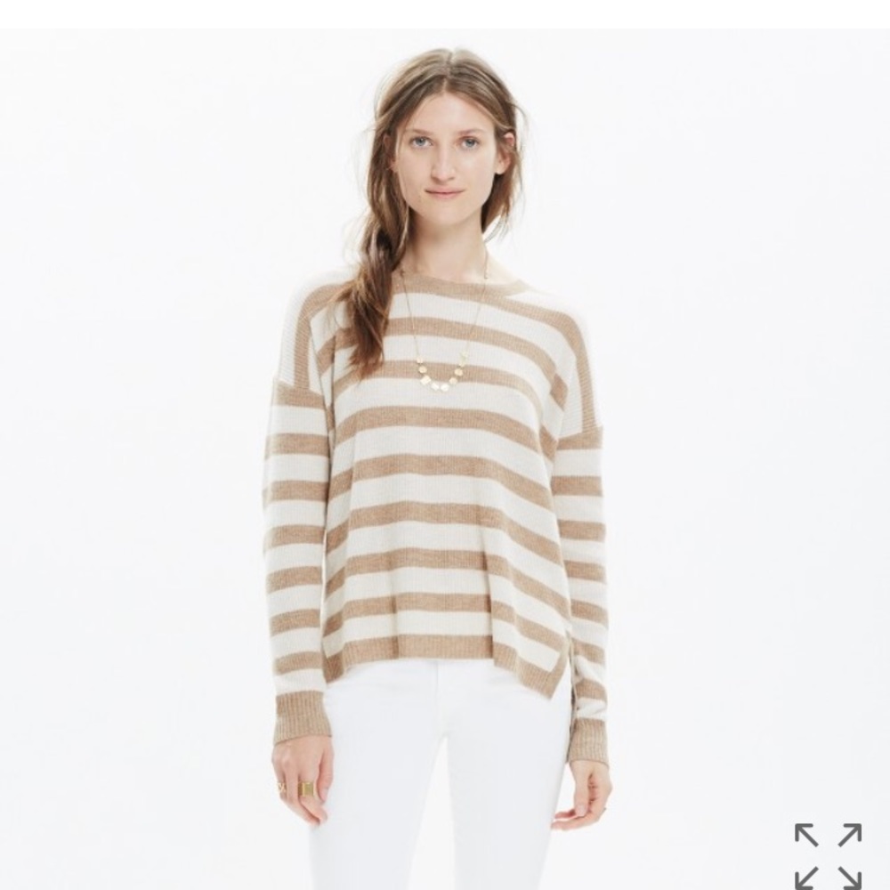 Madewell Warmlight Pullover Sweater in Stripe